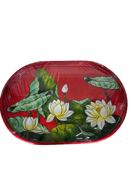Khay sơn mài oval-SMTB