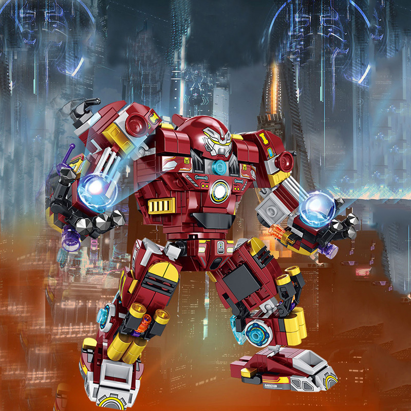 Đồ chơi lắp ráp Robot ironman 12 trong 1 Lego Robot với 575 chi tiết nhựa ABS cao cấp