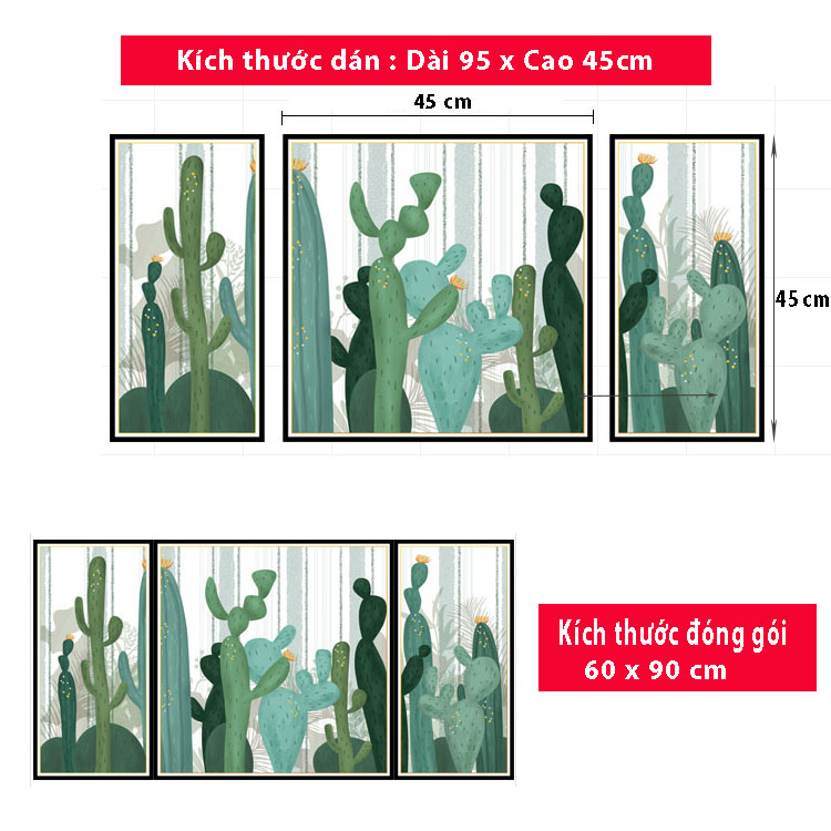 Decal dán tường Sticker dán tường in chất lượng cao có keo mặt sau mẫu hoa lá phong cách Vintage H47