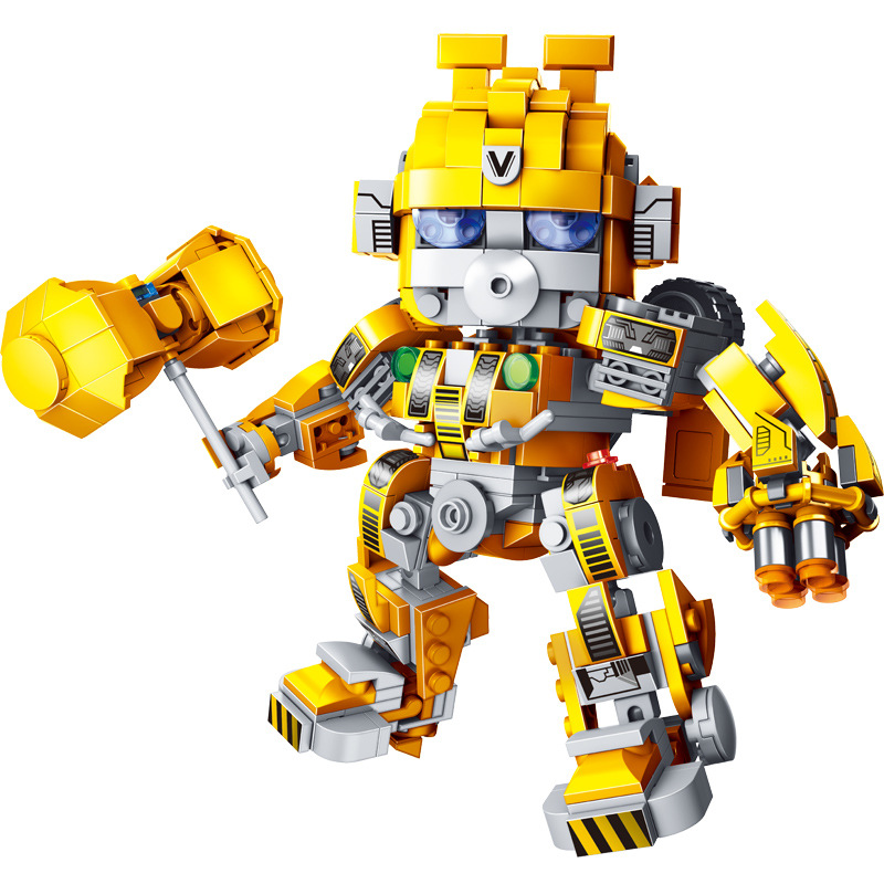 Đồ chơi lắp ghép mẫu Robot Supper Warrior với hơn 500 chi tiết chất liệu nhựa ABS cao cấp