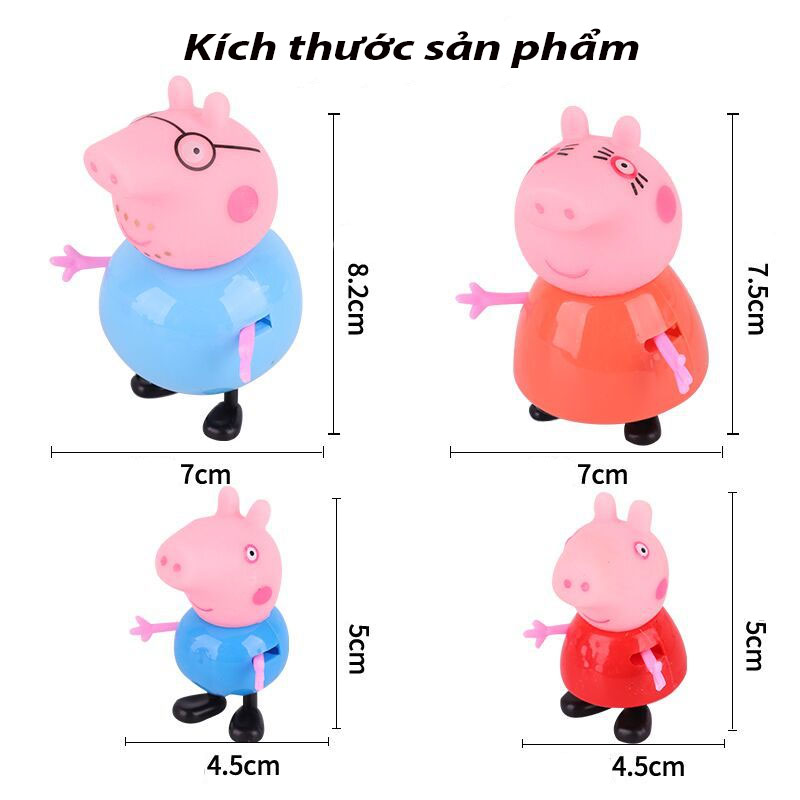 Đồ chơi trẻ em Mô hình nhân vật hoạt hình Gia đình heo Peppa - Figure anime
