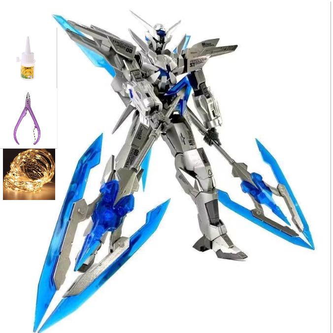 (Tặng base+Decal nước) Mô hình Lắp ráp Gundam HG 1/144 Transient Mạ bạc Fighter Gundam Đồ chơi Toy