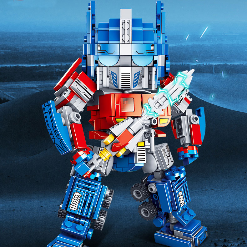 Đồ chơi lắp ghép mẫu Robot Supper Warrior với hơn 500 chi tiết chất liệu nhựa ABS cao cấp