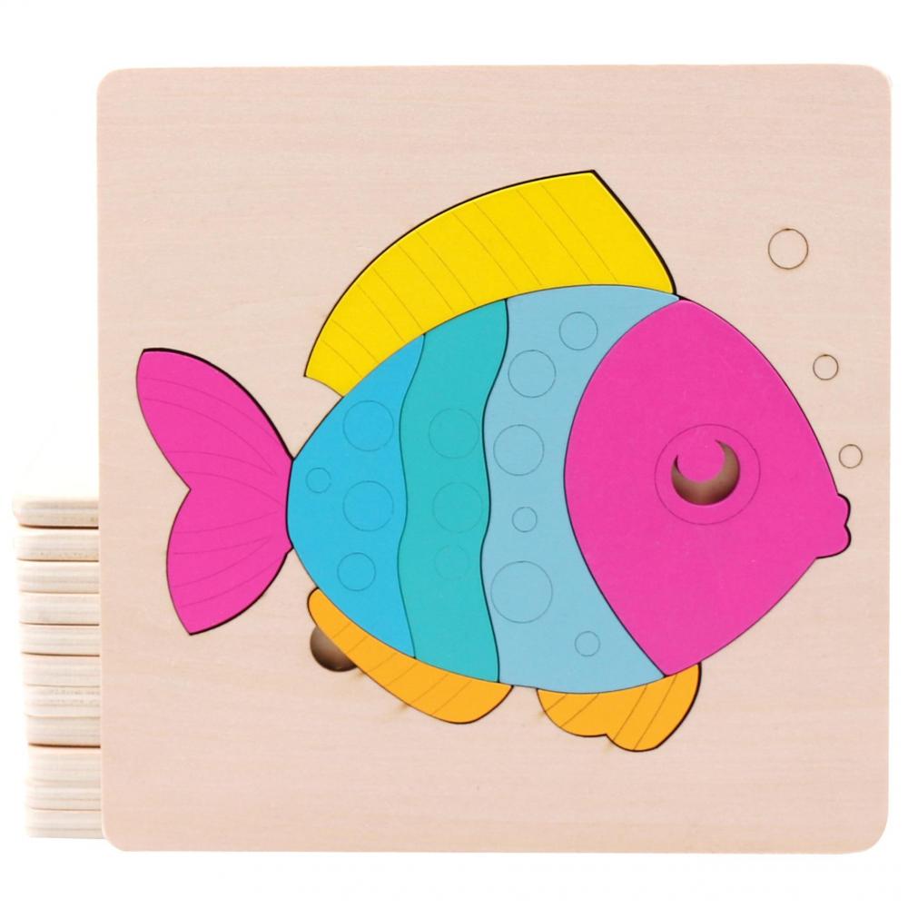Tranh ghép gỗ đồ chơi gỗ cho bé từ 2 tuổi PuzzleToys