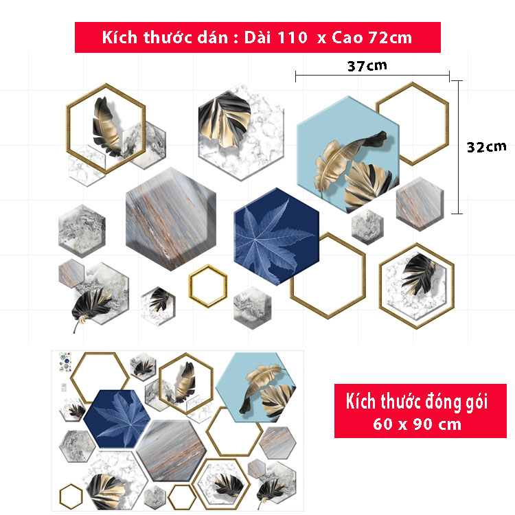 Decal dán tường Sticker dán tường in chất lượng cao có keo mặt sau mẫu Phong cách vintage ZH51