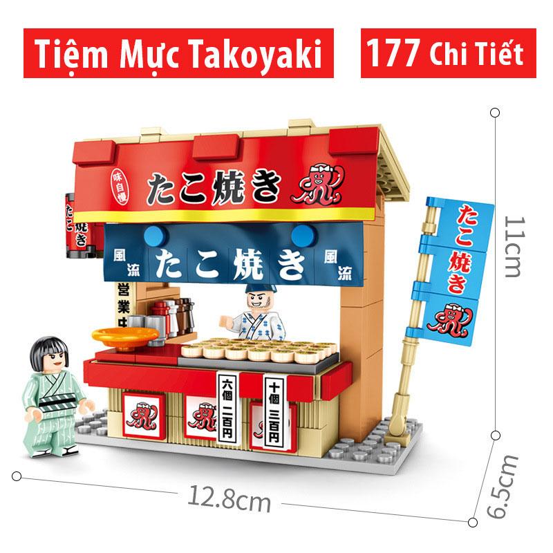 Đồ chơi lắp ráp trẻ em bằng nhựa ABS an toàn -Chuỗi của hàng nhật tuyệt đẹp - LEGO STYLE