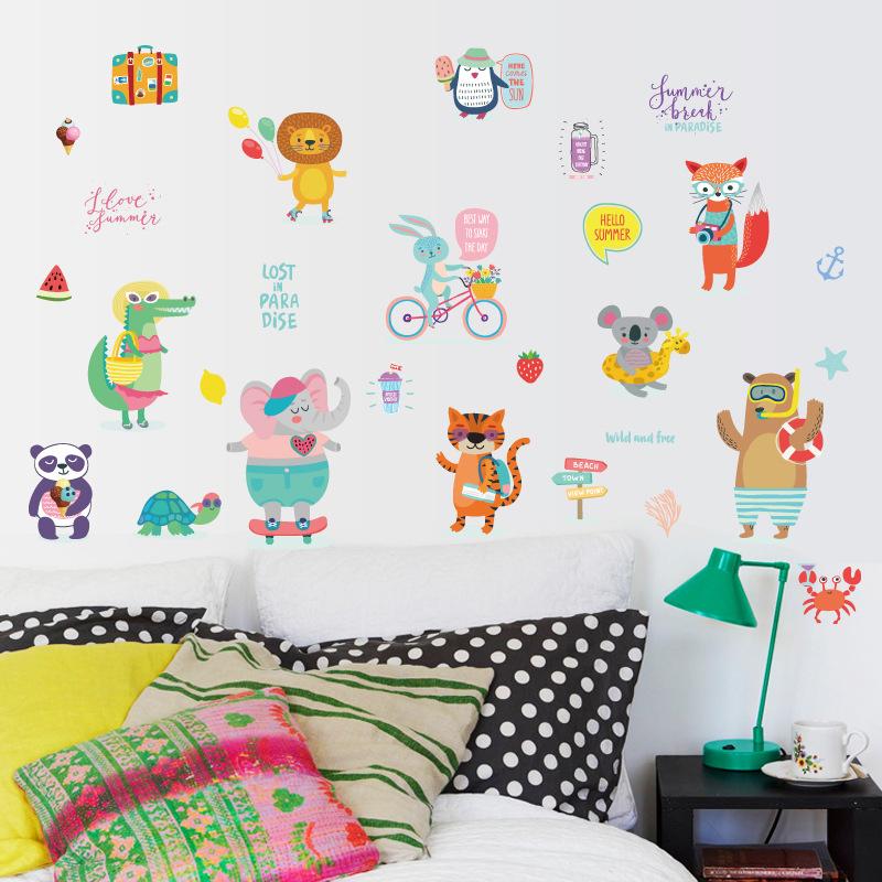 Decal dán tường hoạt hình summer day SK7151-kiddecals