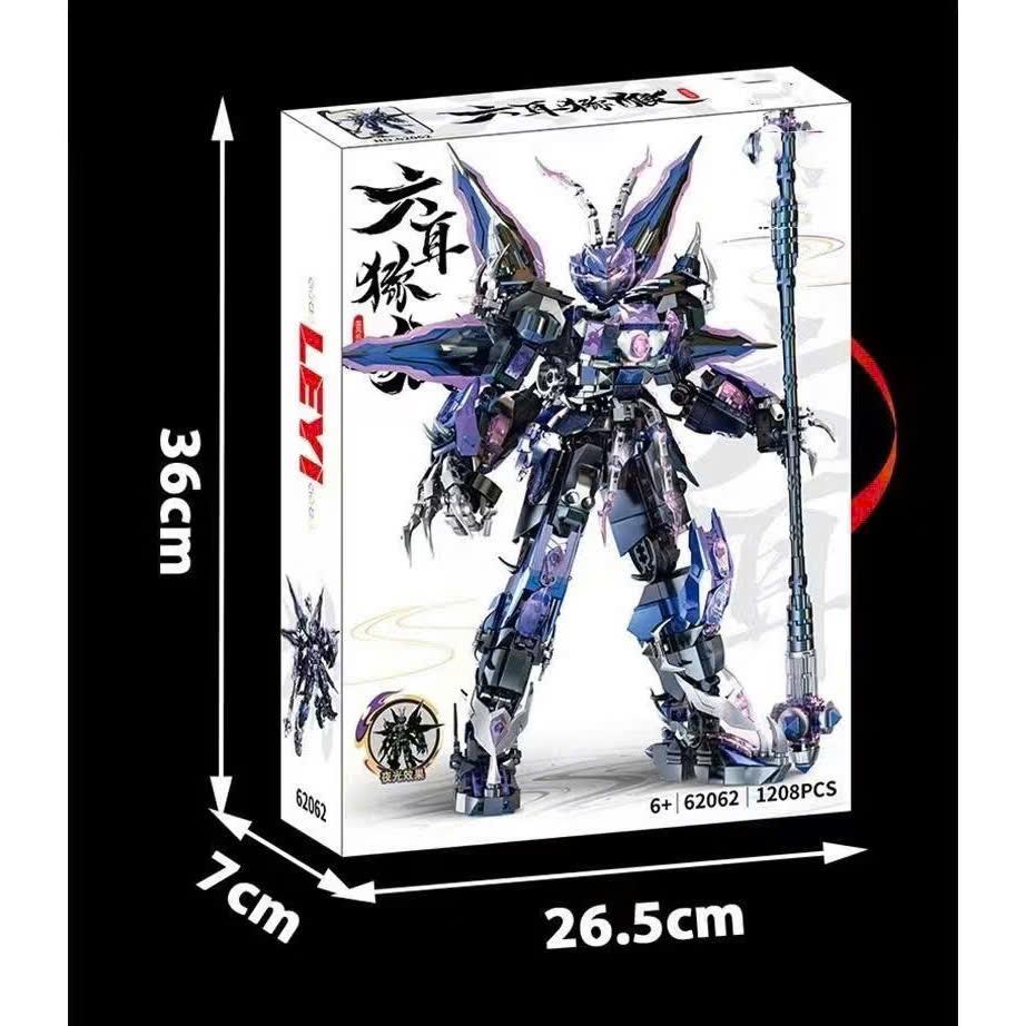 Đồ chơi lắp ghép Tôn Ngộ Không Tề Thiên Đại Thánh Black Wukong chiến đấu cực ngầu với 1126 chi tiết - Tháo lắp toy