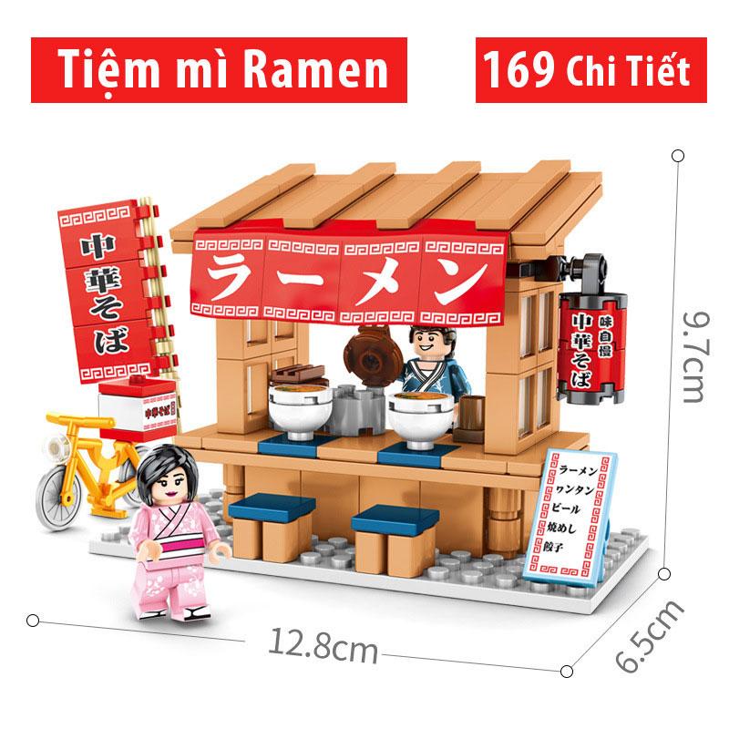 Đồ chơi lắp ráp trẻ em bằng nhựa ABS an toàn -Chuỗi của hàng nhật tuyệt đẹp - LEGO STYLE