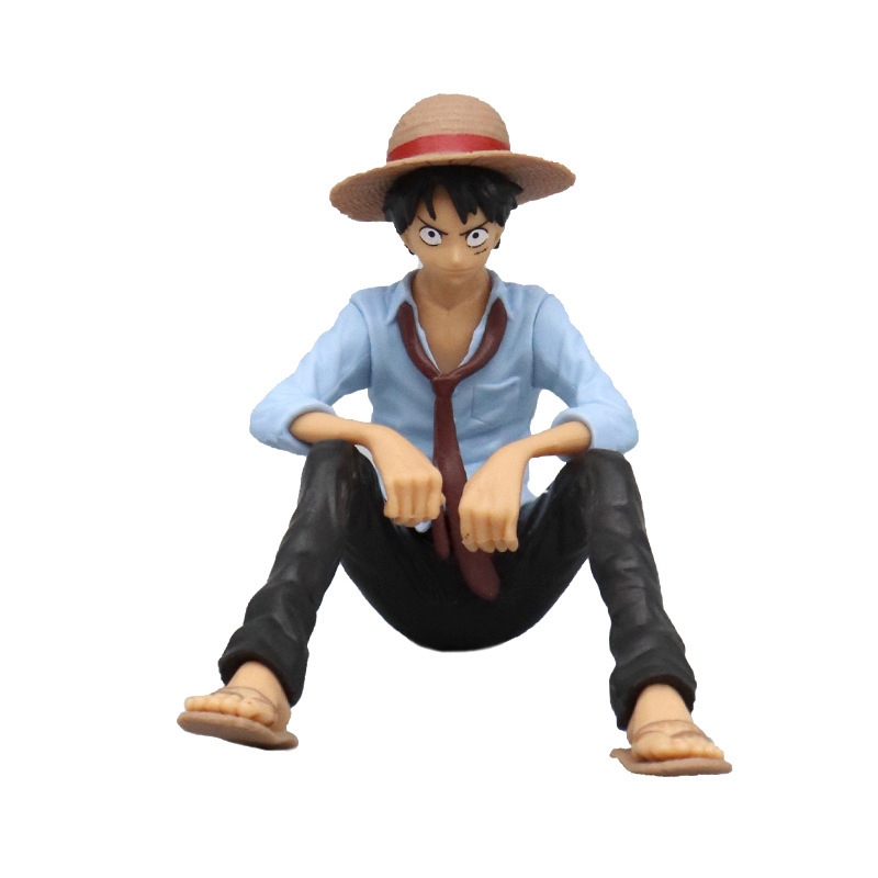 Mô hình One Piece Luffy ngồi cực phong cách . Cao 10cm , nặng 100gram . Figure anime One Piece