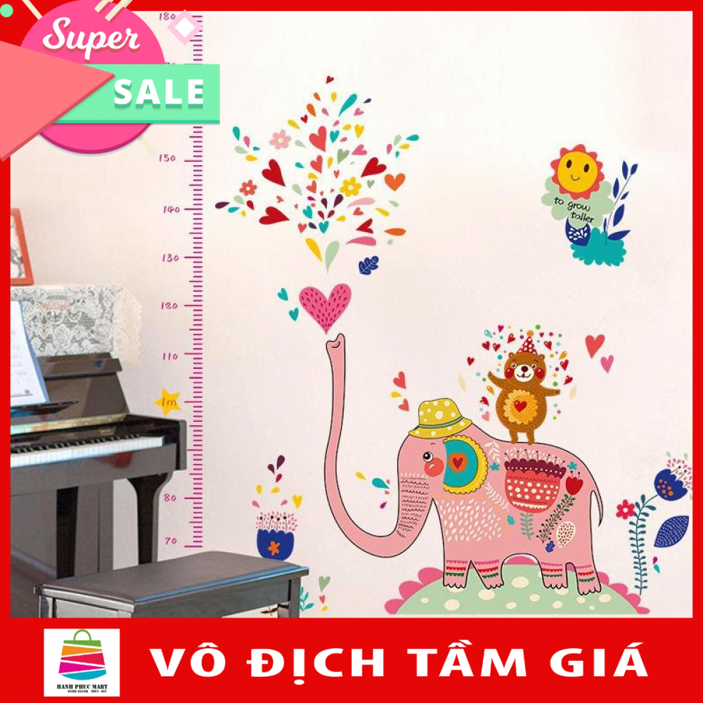 Decal dán tường đo chiều cao- SK9036-kiddecals