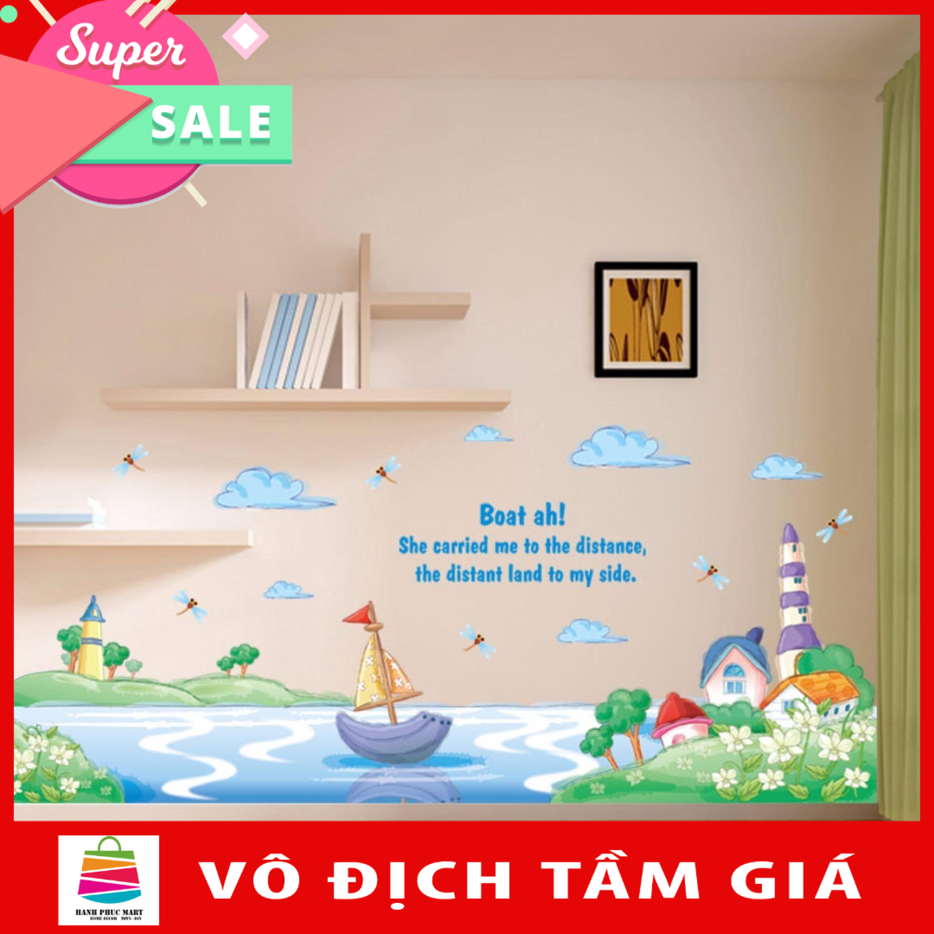 Decal dán chân tường MY ISLAND-Decalchantuong