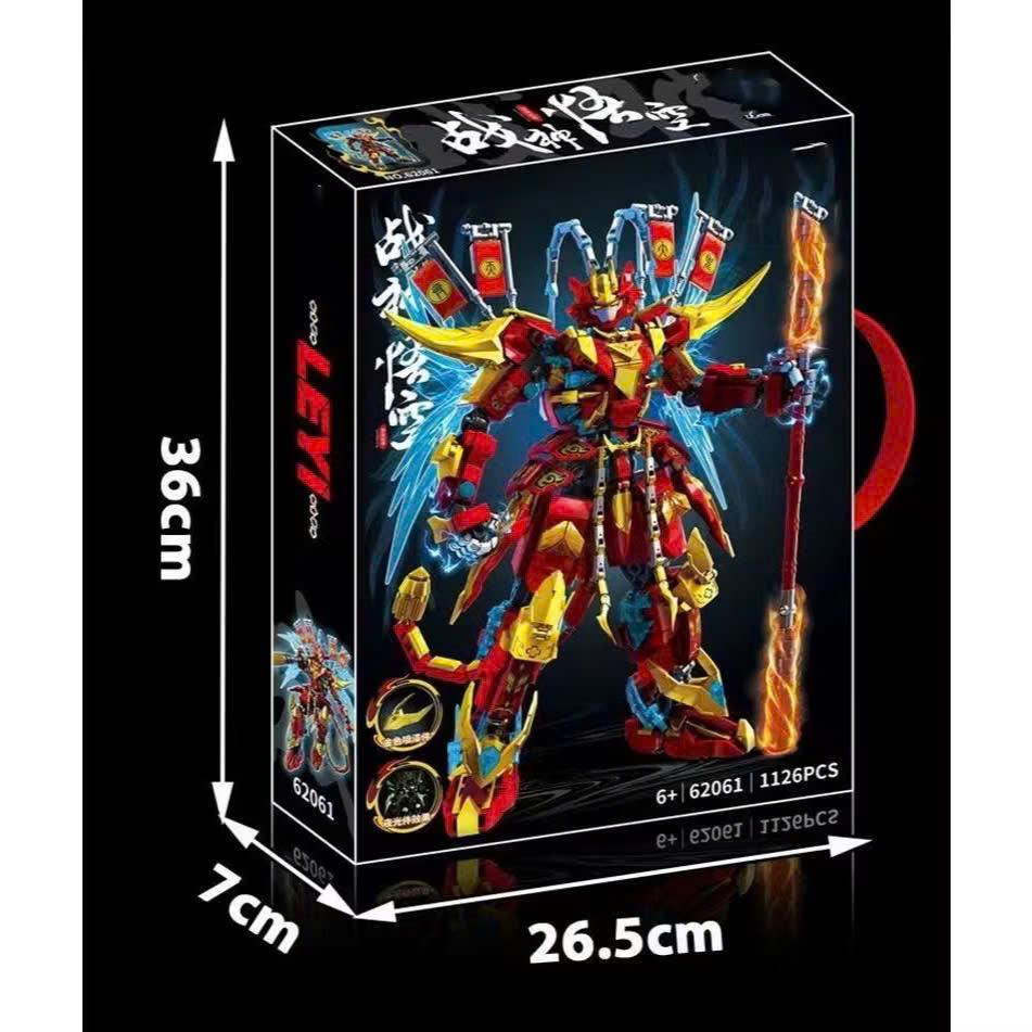 Đồ chơi lắp ghép Tôn Ngộ Không Tề Thiên Đại Thánh Black Wukong chiến đấu cực ngầu với 1126 chi tiết - Tháo lắp toy