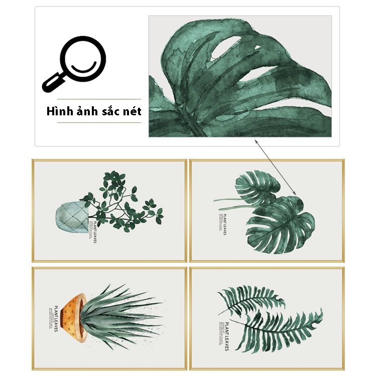 Decal dán tường Sticker dán tường in chất lượng cao có keo mặt sau mẫu hoa lá phong cách Vintage ZH59