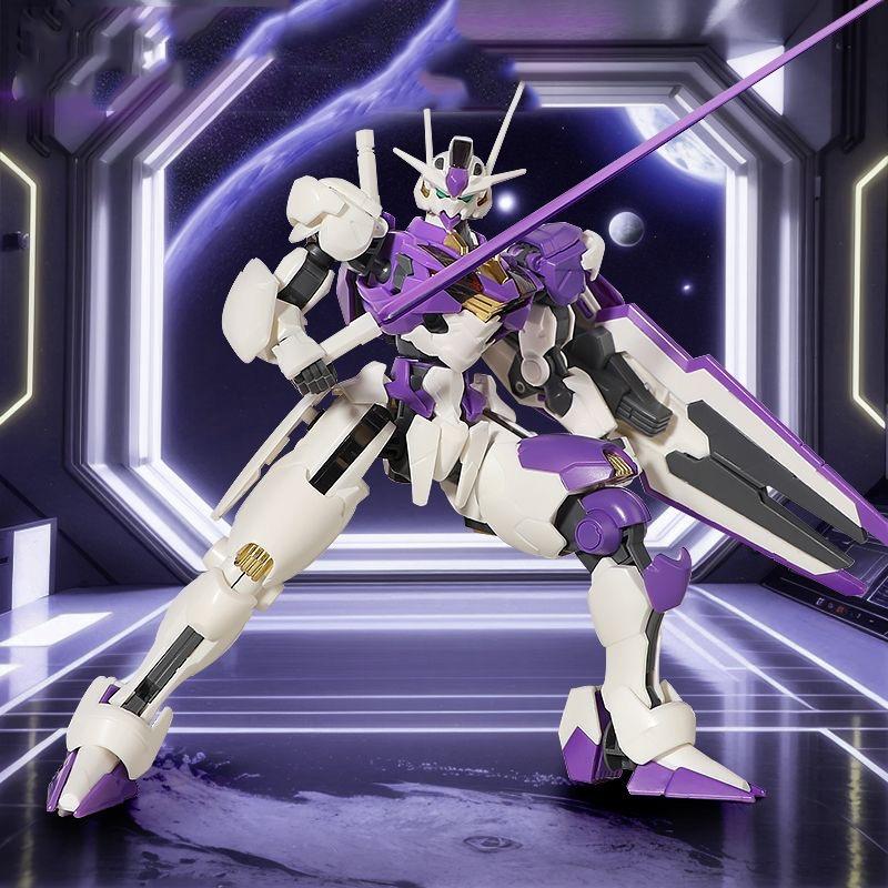(Tặng Base) Mô hình Lắp ráp HG 1/144 Gundam Aerial (tím) Gunpla đồ chơi Toy