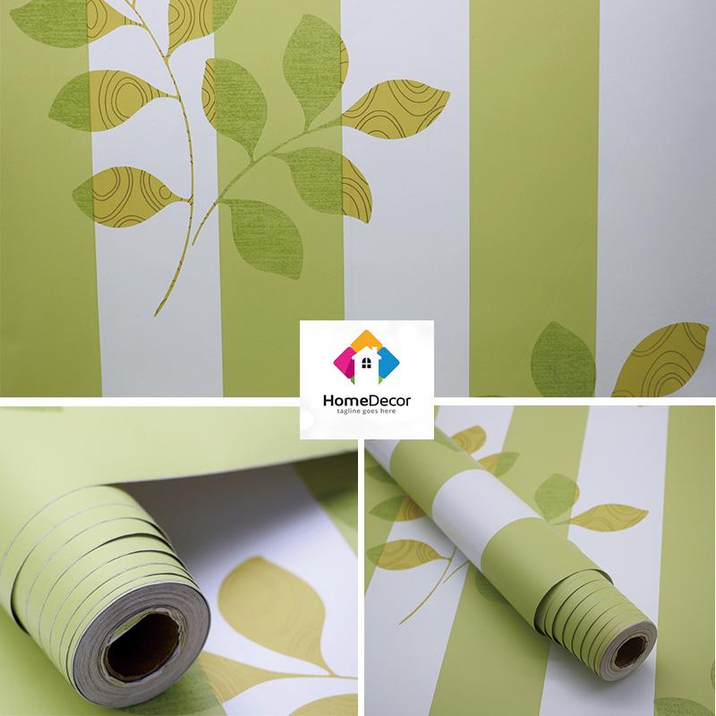 10M giấy dán tường có keo xanh lá- khổ 45 cm hpmwallpaper