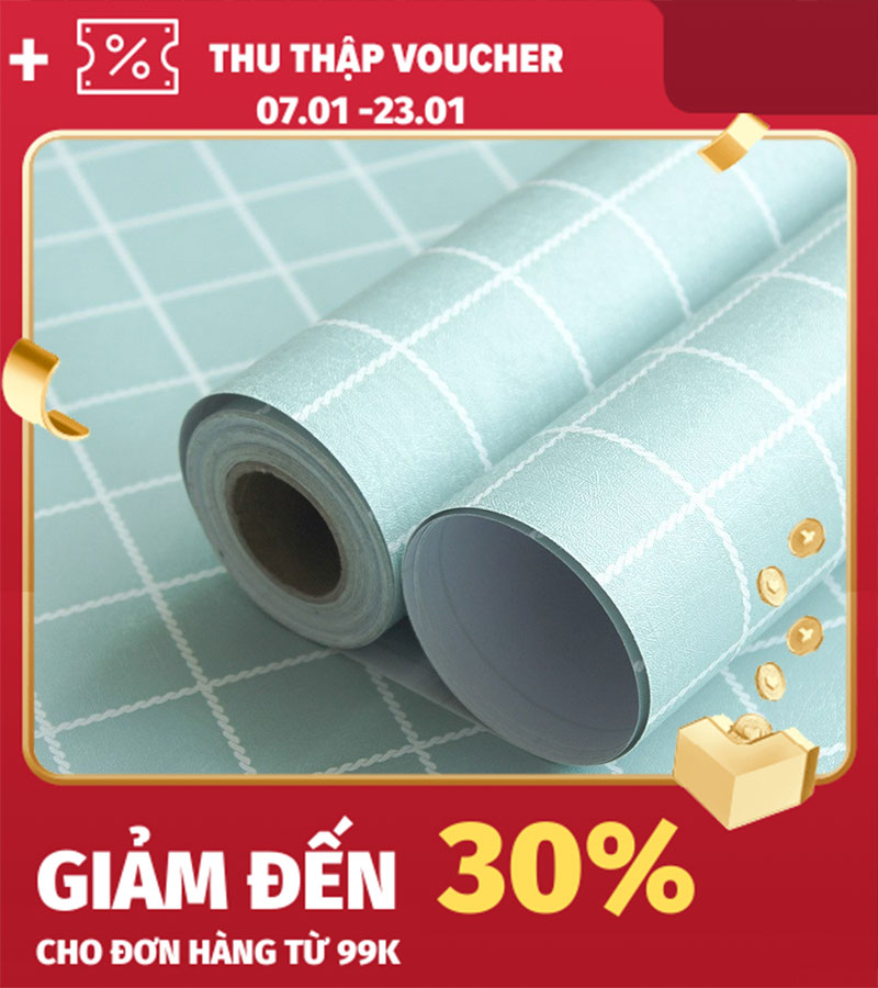 Giấy dán tường kẻ ô phong cách sang trọng Hàn Quốc Khổ 5M HPMWallpaper. Độ bền cao keo bám chắc tuổi thọ giấy lâu.