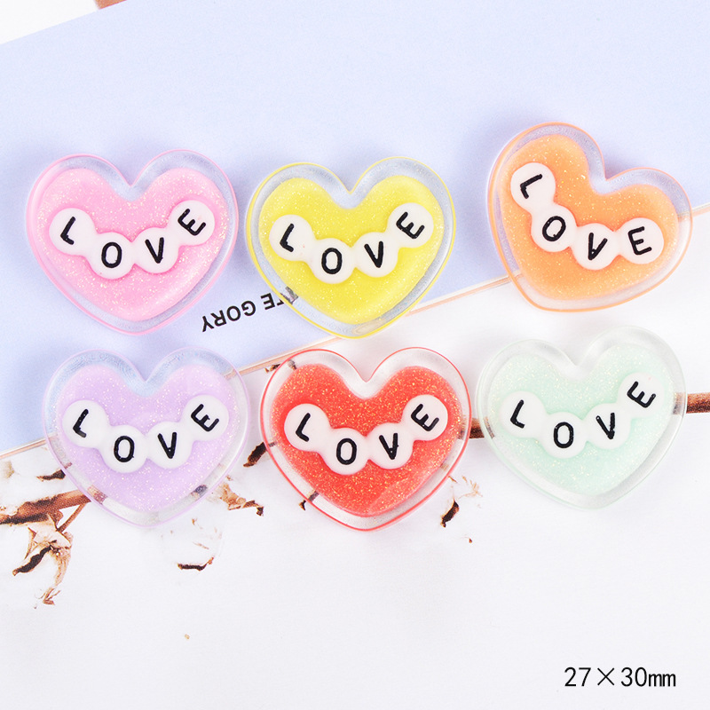 Combo 2 harm Slime Squishy, Trái tim Love