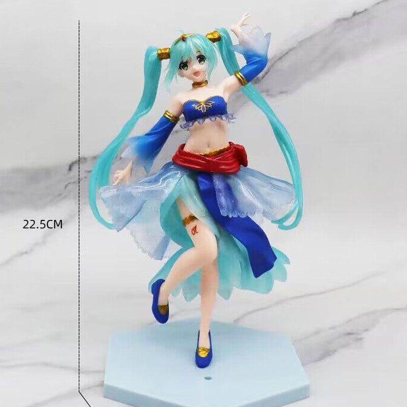 Mô hình nhân vật Anime Nhật Bản TAITO Hatsune Miku trang phục xanh cao 22cm đồ chơi figure, đồ chơi toy