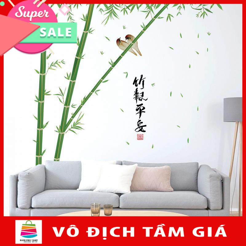 [Size lớn]Decal dán tường bụi tre cao SK2008