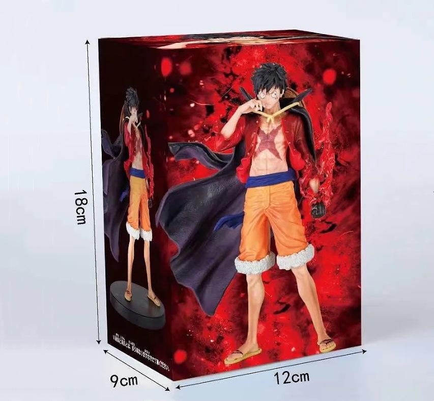 Mô Hình OnePiece Luffy Áo choàng tay có haki vũ trang cao 17 cm - Figure One Piece có hộp màu