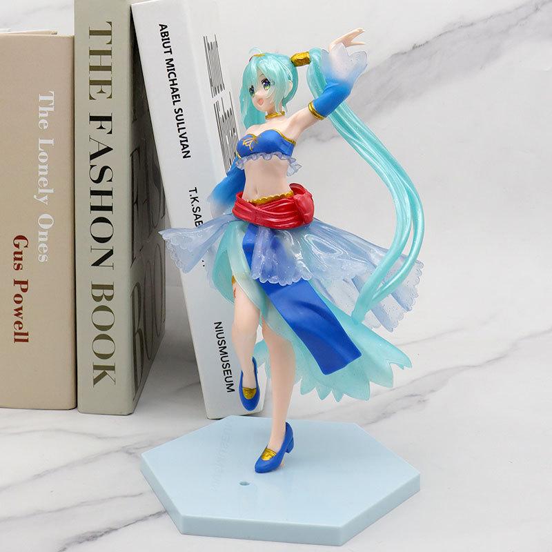Mô hình nhân vật Anime Nhật Bản TAITO Hatsune Miku trang phục xanh cao 22cm đồ chơi figure, đồ chơi toy