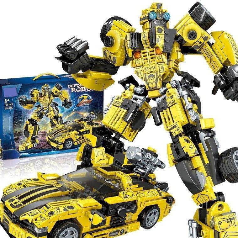 Đồ chơi robot lắp ráp, lắp ghép mẫu robot và xe tranformer với 526 chi tiết nhựa ABS cao cấp đồ chơi Toy ToystationVN