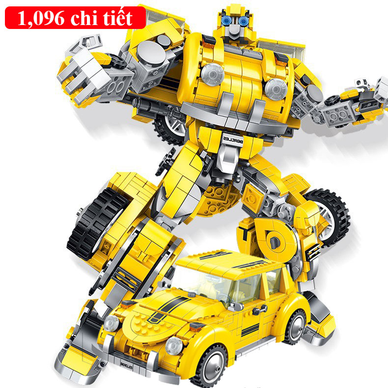 [HCM]Đồ chơi lắp ráp kiểu Lego robot Tranformer Xe Với 1096 Chi tiết nhựa ABS Cao cấp