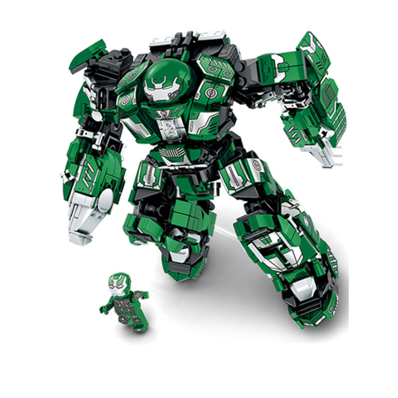 [HCM]Đồ chơi lắp ráp kiểu Lego lego robot Iron Man Xanh Với 765 Chi tiết nhựa ABS Cao cấp