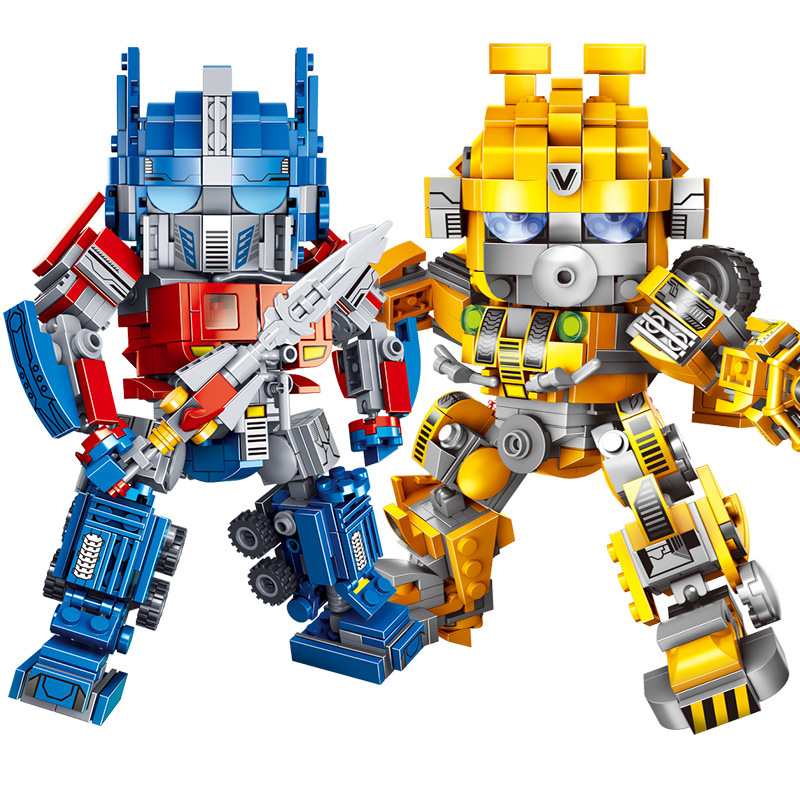 Đồ chơi lắp ghép mẫu Robot Supper Warrior với hơn 500 chi tiết chất liệu nhựa ABS cao cấp
