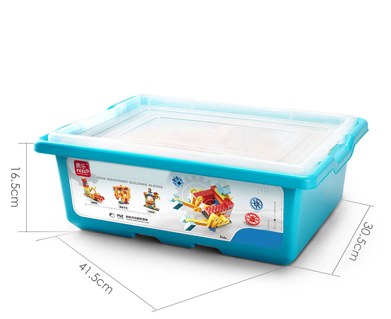 Đồ chơi lắp ráp cỡ lớn cho bé 3 tuổi trở lên đựng trong hộp nhựa xịn xò có thể kết hợp với motor điện tạo chuyển động thích thú