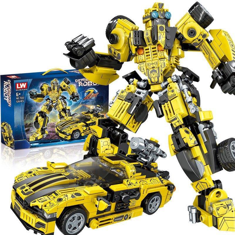Đồ chơi robot lắp ráp, lắp ghép mẫu robot và xe tranformer với 526 chi tiết nhựa ABS cao cấp đồ chơi Toy ToystationVN