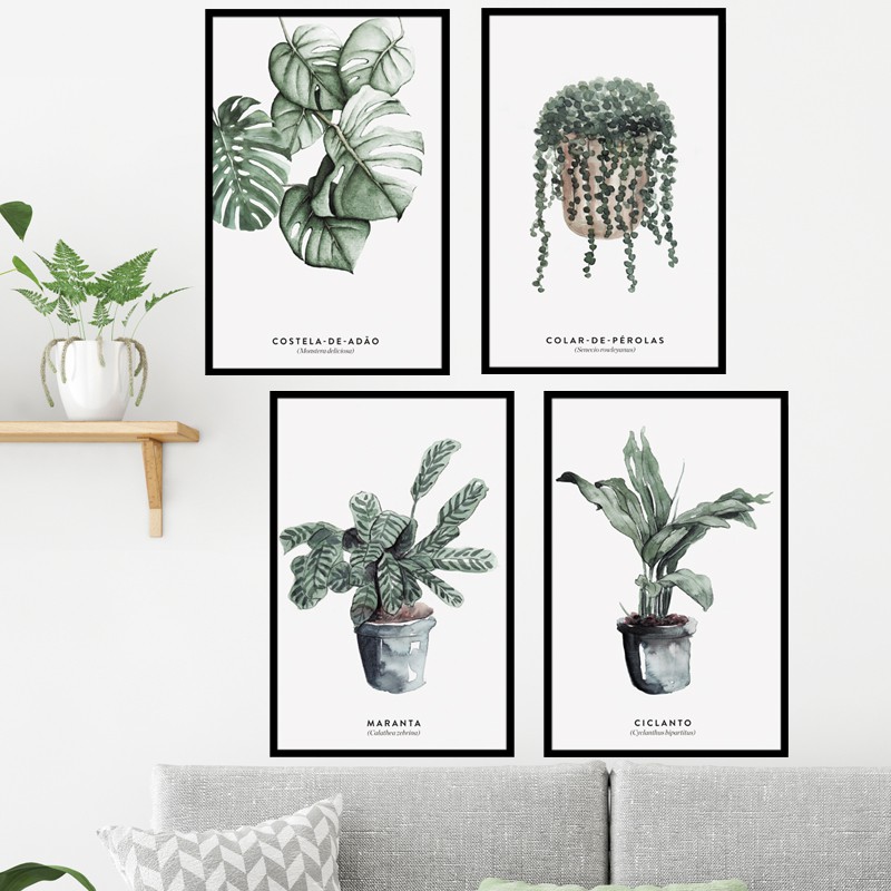 Decal dán tường Sticker dán tường mẫu Khung Tranh ZH64 In mực chất lượng cao có keo mặt sau