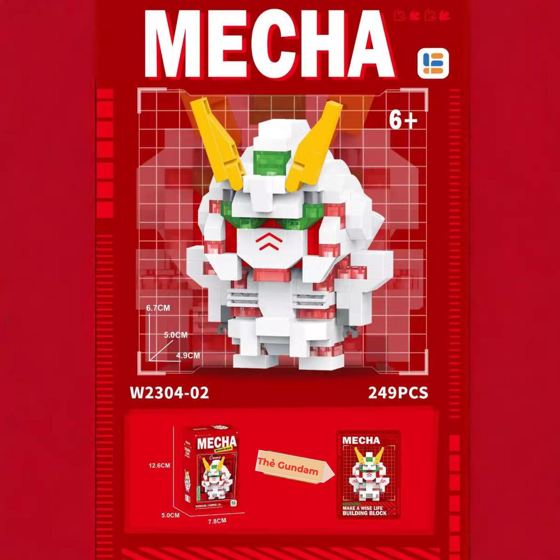 Đồ chơi xếp hình lắp ghép Gundam siêu đang yêu với 12 loại khác nhau, chất liệu nhựa ABS siêu nét, đồ chơi toy lắp ráp
