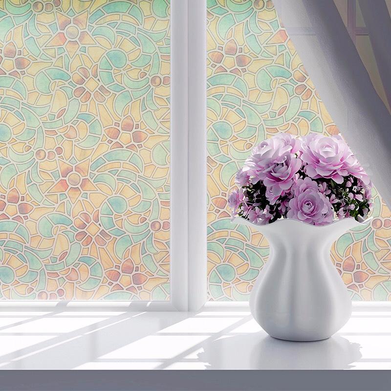 [Lấy mã giảm thêm 30%]Giấy dán kính phòng tắm phòng khách che ánh sáng cửa số [khổ 60cm] - HPGLASS Hình ảnh sắc nét bền đẹp không bay màu