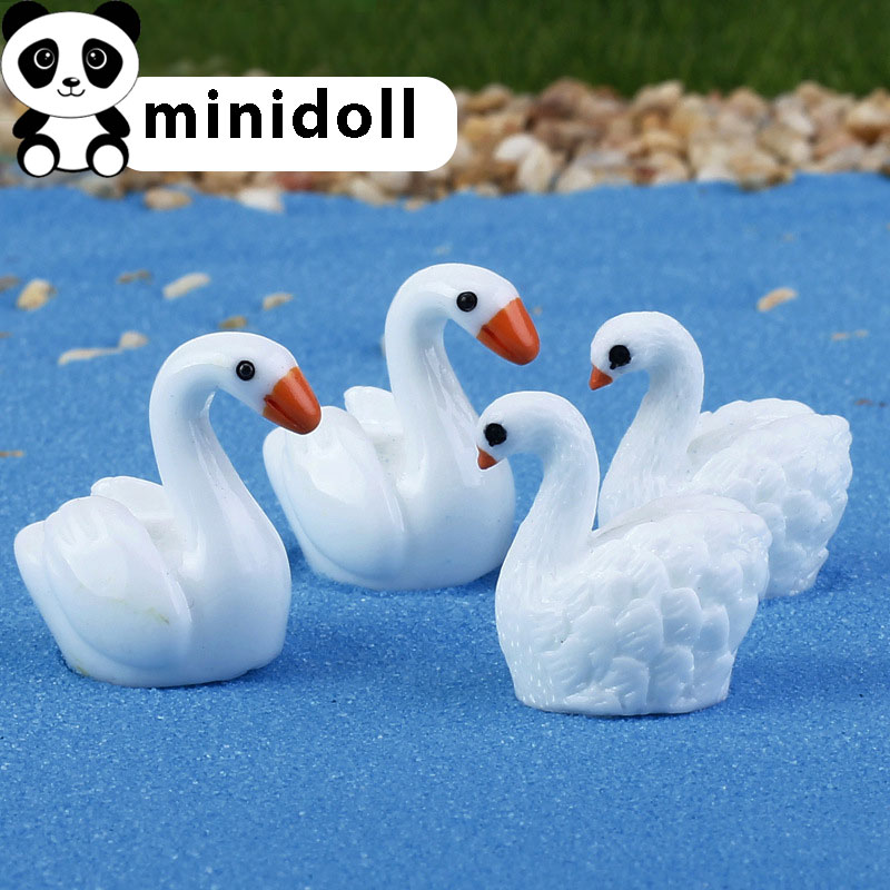 Charm Slime squishy Combo 05 Mô hình Con Thiên Nga trang trí tiểu cảnh minidoll