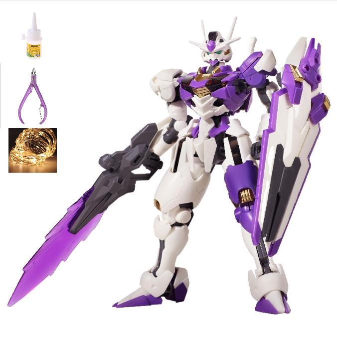 (Tặng Base) Mô hình Lắp ráp HG 1/144 Gundam Aerial (tím) Gunpla đồ chơi Toy