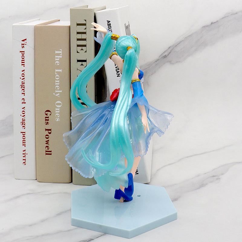 Mô hình nhân vật Anime Nhật Bản TAITO Hatsune Miku trang phục xanh cao 22cm đồ chơi figure, đồ chơi toy
