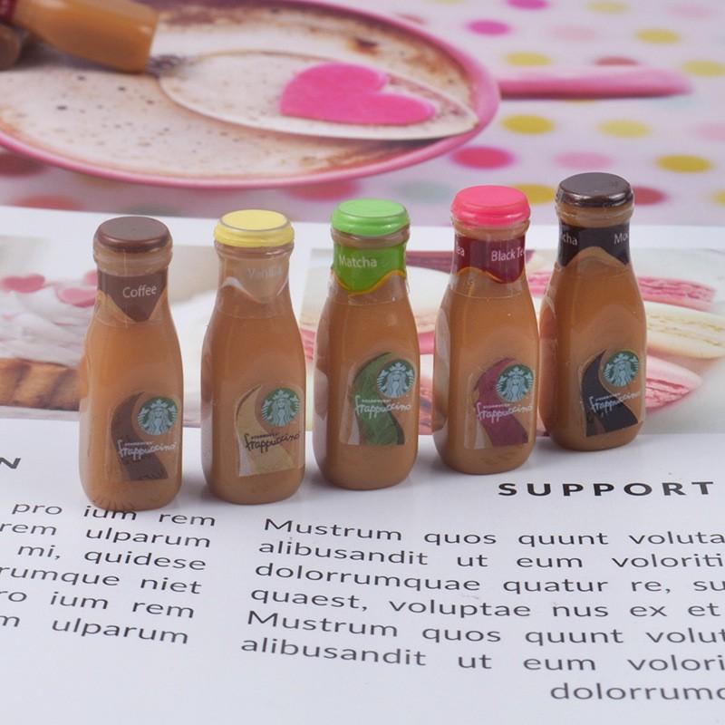 Charm Slime Mô hình set 05 Café Starbucks Đóng Chai HPMCharm