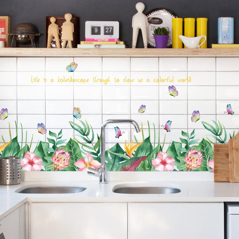 Decal giấy dán tường Hoa Văn Trang Trí  SK7193