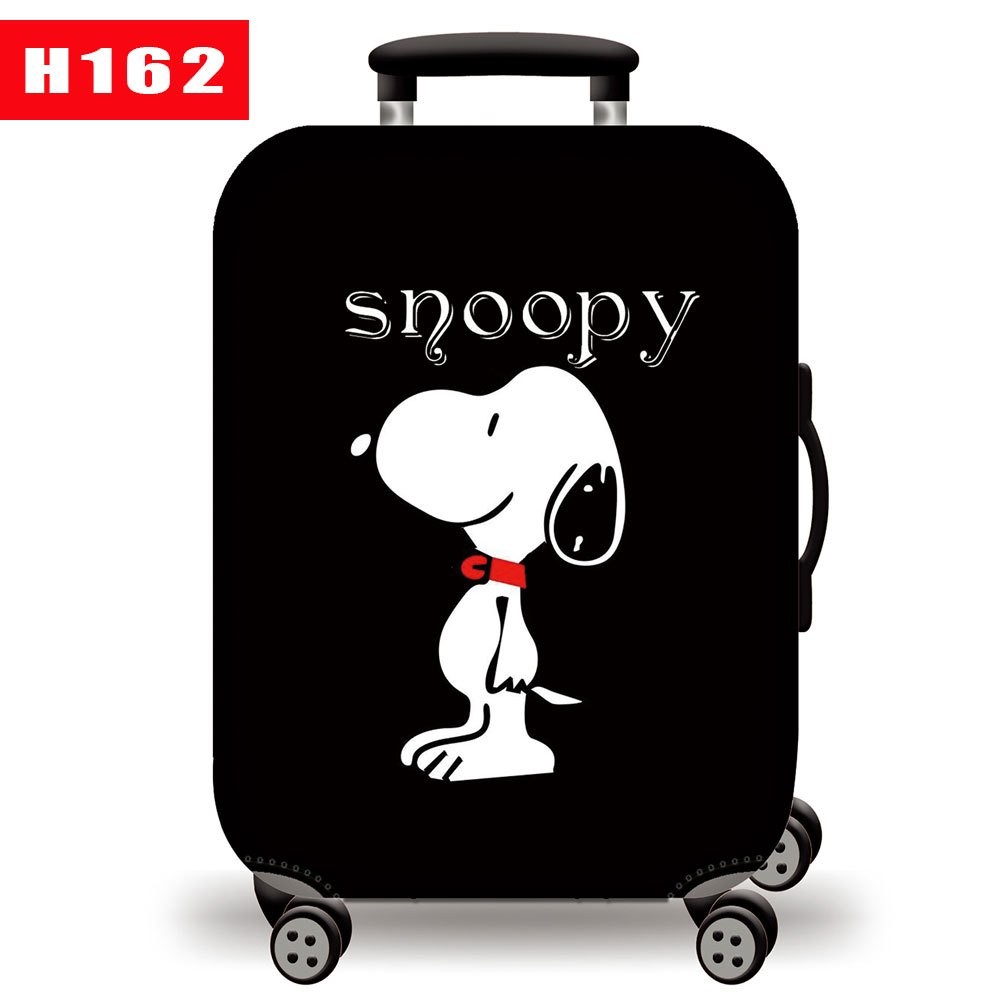 Túi bọc bảo vệ vali - Áo vỏ bọc vali - Trùm vali - Snoopy Dog Vải thun 2 DA, Co giãn 4 Chiều, Siêu Dày H162