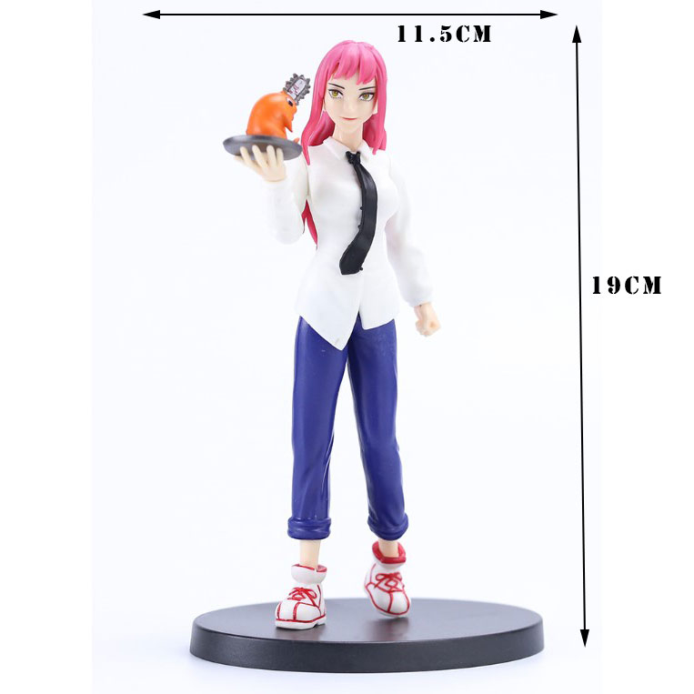 Mô Hình Chainsaw Man Thợ Săn Quỷ, Người lưỡi cưa , Quỷ Cưa trạng thái chiến đấu cực ngầu .Cao 19cm . Figure Chainsaw Man