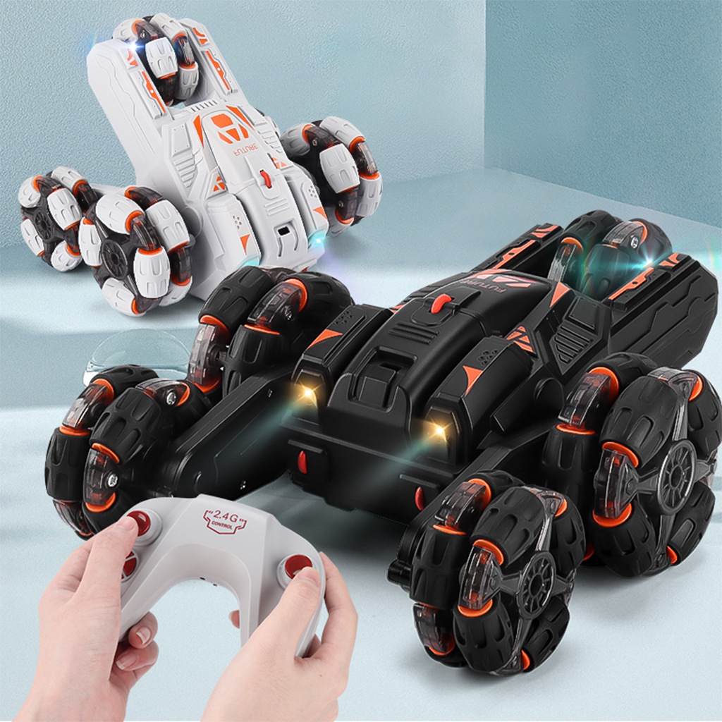 Xe ô tô địa hình điều khiển từ xa bằng xoay 360 độ biến hình thành 5 kiểu khác nhau, duy chuyển độc đáo