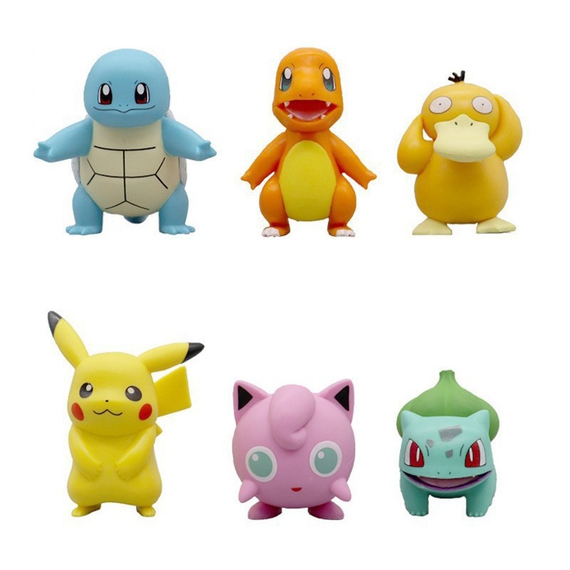 Combo 6 Mô hình Pokemon siêu cute chất liệu nhựa ABS