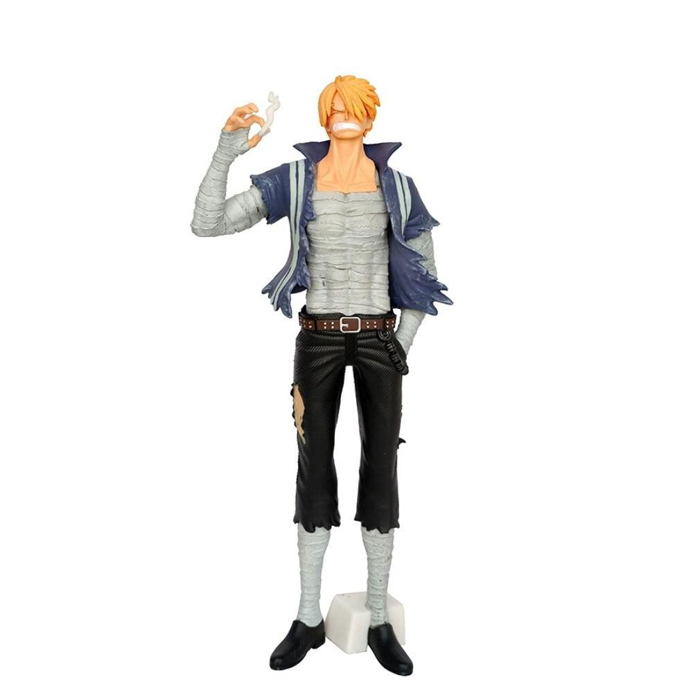 Mô Hình OnePiece Sanji hút thuốc - Cao 29.5cm - nặng 440gram + Có BOX + Phụ kiện 1 đế kẹp chân - Figure OnePiece