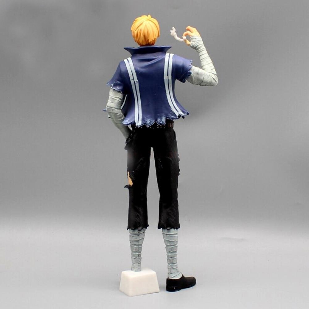 Mô Hình OnePiece Sanji hút thuốc - Cao 29.5cm - nặng 440gram + Có BOX + Phụ kiện 1 đế kẹp chân - Figure OnePiece