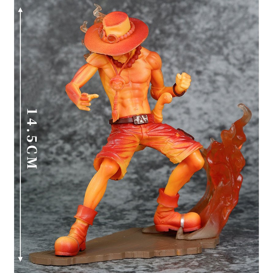 Mô hình nhân vật One Piece Sabo Portgas và ACE rực lửa cao 15 cm