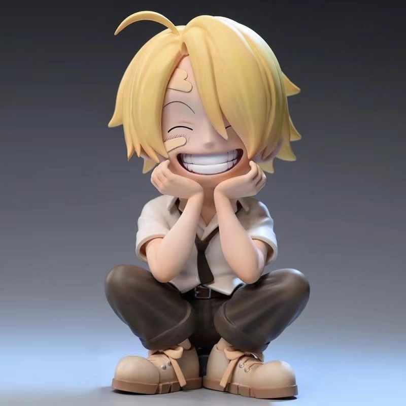 Mô hình One Piece Sanji Zoro Chibi cute hàng cao cấp siêu đẹp cao 13cm