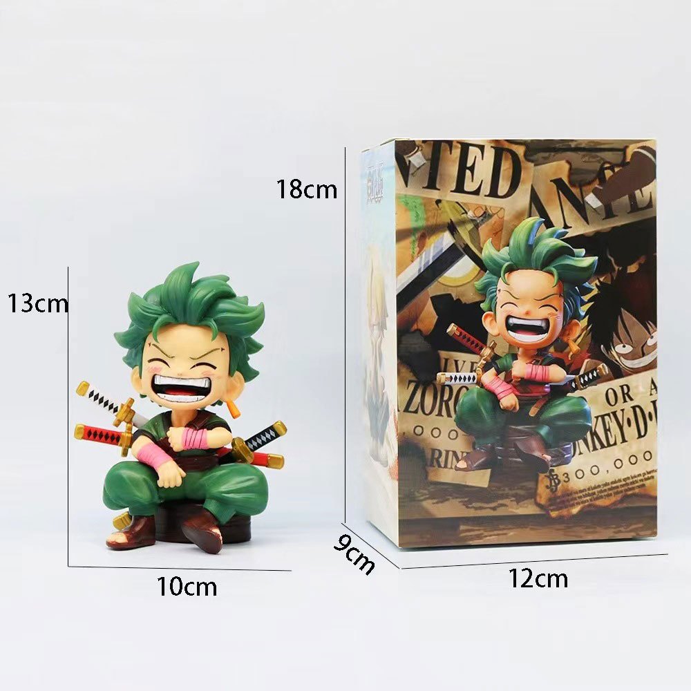 Mô hình One Piece Sanji Zoro Chibi cute hàng cao cấp siêu đẹp cao 13cm