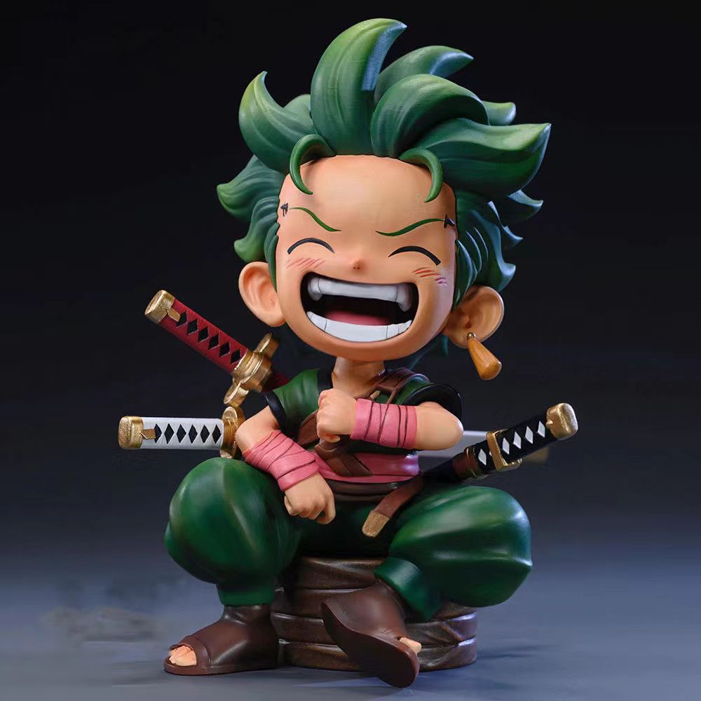 Mô hình One Piece Sanji Zoro Chibi cute hàng cao cấp siêu đẹp cao 13cm